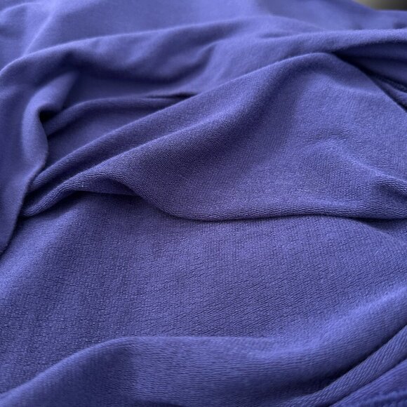 Oprah Rec Stripe & Stare Women's Sweatshirt Sapphire Blue Sz M Soft Stretch $99 - Picture 9 of 9